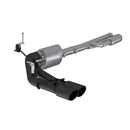 MBRP 2019+ Chevrolet Silverado 1500 4.5L/5.3L Pre-Axle Dual Side Exit w/ 4in OD Tip- Black Coated-1