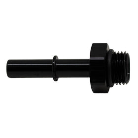 DeatschWerks 6AN ORB Male to 5/16in Male EFI Quick Connect Adapter - Anodized Matte Black - 0