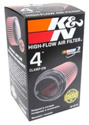 K&N Universal Rubber Filter 4inch FLG / 6inch OD-B / 4-5/8inch OD-T / 9inch H-10