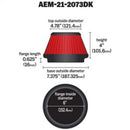 AEM 5 in x 5 in Dryflow Air Filter-4