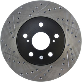 StopTech 02 Lexus ES 250/300/330/350 / 05-07 Toyota Avalon Slotted & Drilled Right Front Rotor - 0