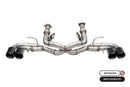 Corsa 2020-2025 Chevrolet Corvette C8 RWD 3in Track Cat-Back Delete Exhaust w/4.5in CF Black PVDTips-1