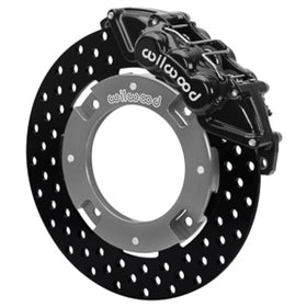 Wilwood 17-21 Can-Am X3RS Black 6-Piston Front Kit 11.25in - Drilled Rotors - 0