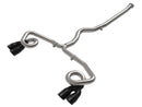 aFe POWER Takeda 3in to 2-1/2in 304 SS Cat-Back Exhaust w/ Black Tips 22-23 Subaru WRX H4-2.4L (t)-1