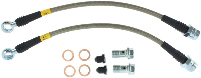 StopTech 15-17 Volkswagen GTI Stainless Steel Rear Brake Lines - 0