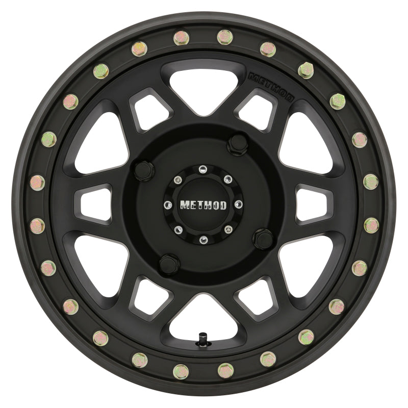 Method MR405 UTV Beadlock 15x7 / 5+2/38mm Offset / 4x156 / 132mm CB Matte Black Wheel - 0