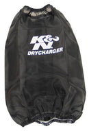 K&N Drycharger Black Air Filter Wrap - Round Tapered-1