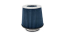 Vibrant Open Funnel Perf Air Filter (5in Cone O.D. x 5in Tall x 3in inlet I.D.) - Chrome Filter Cap-2