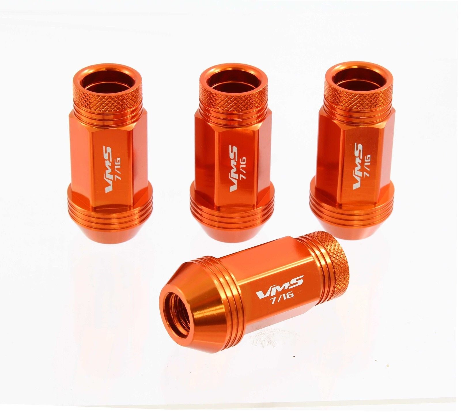 1/2-20 44MM LONG FORGED ALUMINUM OPEN END LIGHT WEIGHT RACING LUG NUTS - 0