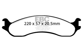 EBC 98-03 Dodge B250 B2500 Cargo 2500 Van 3/4 Ton Yellowstuff Front Brake Pads - 0