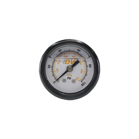 DeatschWerks 0-100 PSI 1/8in NPT Mechanical Fuel Pressure Gauge 1.5in Diameter Black Housing - 0