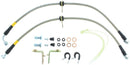 StopTech 05-08 Mustang V6 w/ABS / Mustang GT V8 / 07-09 GT500 Stainless Steel Front Brake Lines-4
