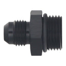 DeatschWerks 8AN ORB Male to 6AN Male Flare Adapter (Incl O-Ring) - Anodized Matte Black-1