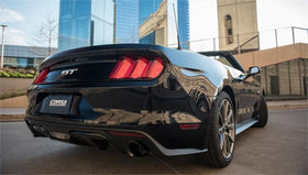 Corsa 2015-2017 Ford Mustang GT Convertible 5.0L V8 Black Sport Cat-Back Dual Rear Exit - 0