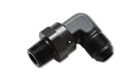 Vibrant -4AN to 1/4in NPT Male Swivel 90 Degree Adapter Fitting - 0