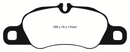 EBC 09-12 Porsche 911 (997) (Cast Iron Rotor only) 3.6 Carrera 2 Redstuff Front Brake Pads-9