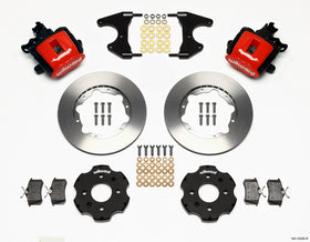 Wilwood Combination Parking Brake Rear Kit 11.00in Red Civic / Integra Drum 2.46 Hub Offset