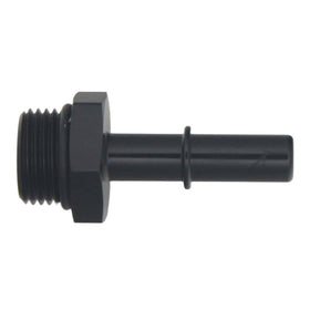 DeatschWerks 8AN ORB Male to 3/8in Male EFI Quick Connect Adapter - Anodized Matte Black - 0
