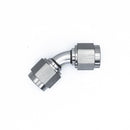 DeatschWerks 6AN Flare Female Swivel 45-Degree to 6AN Flare Female Swivel - Anodized Matte Black-1