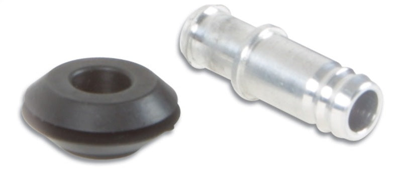 Vibrant 10mm (2/5in) O.D. Aluminum Vacuum Hose Fitting (includes Rubber Grommet) - 0