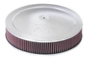 K&N 14in Red Custom Air Cleaner Assembly - 5.125in ID x 14in OD x 2.75in H x 1.25in Drop Base-1