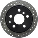 StopTech 14-15 Mini Cooper Base Slotted & Drilled Rear Left Rotor-1