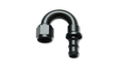 Vibrant -4AN Push-On 180 Deg Hose End Fitting - Aluminum-1