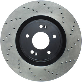 StopTech Power Slot 10-13 Hyundai Genesis Coupe Track & R-Spec Front Left Drilled Rotor - 0