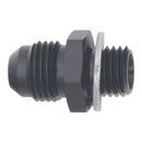 DeatschWerks 6AN Male Flare to M12 X 1.5 Male Metric Adapter (Incl Washer) - Anodized Matte Black-2