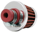 K&N 2in Base OD x .375in Flange ID x 1.75in H Rubber Base Crankcase Vent Filter-3