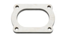 Vibrant T304 SS 4 Bolt Flange for 3in O.D. Oval tubing-2