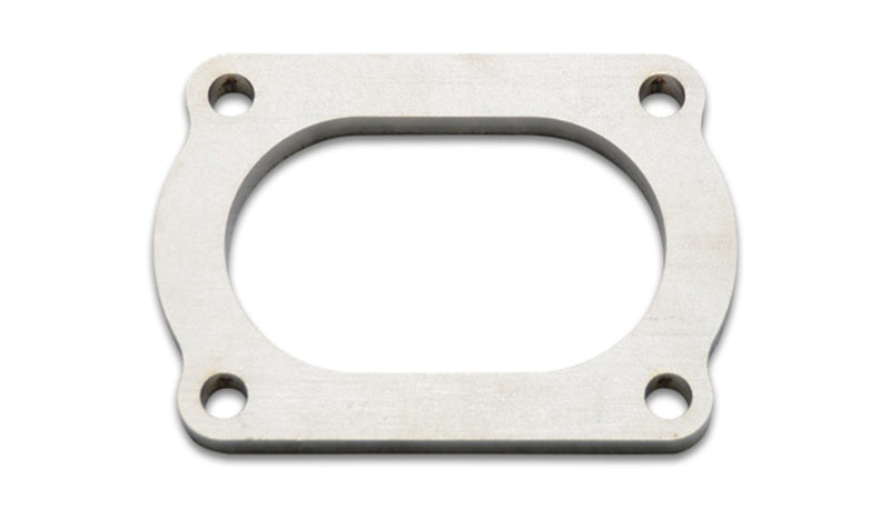 Vibrant T304 SS 4 Bolt Flange for 3in O.D. Oval tubing - 0