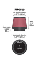 K&N Universal 4 Inch Filter-6