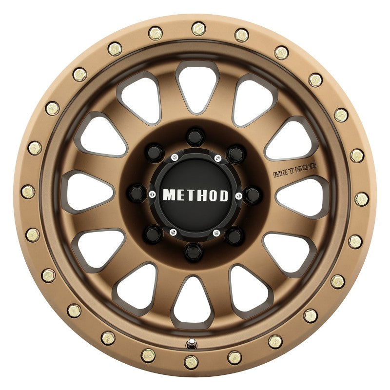 Method MR304 Double Standard 17x8.5 0mm Offset 8x170 130.81mm CB Method Bronze Wheel - 0