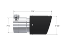 MBRP Universal Carbon Fiber Tip 4in OD/3in Inlet/7.7in L-3