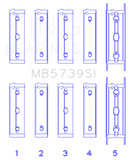 King Engine Bearings Subaru EJ20/EJ22/EJ25 Bi-Metal Silicon Aluminum Main Bearing Set - Size +.002mm-2