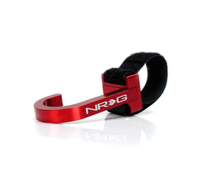 NRG Steering Wheel Hook CNC Aluminum w/ Laser Logo - Red - 0