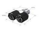 MBRP Universal Carbon Fiber Dual Tip 3.5in OD/2.5in Inlet-2