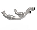 Kooks 20-22 Ford F250 7.3L V8 / Ford F350 7.3L V8 3in SS High Output Green Catted Connecting Pipes-2