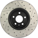 StopTech Power Slot 09-10 Audi A4/A4 Quattro / 08-10 A5 / 10 S4 Front Right Drilled & Slotted Rotor-5