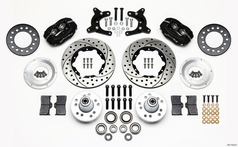 Wilwood Forged Dynalite Front Kit 11.00in Drilled 62-72 CDP A Body - 9in Drum - 0
