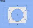 Vibrant MAF Sensor Adapter Plate for Subaru applications use w/ 3in Inlet I.D. filters only-1