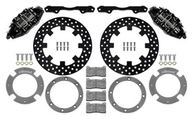 Wilwood 17-21 Can-Am X3RS Black 6-Piston Rear Kit 11.25in - Drilled Rotors - 0