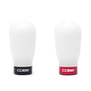 Cobb Subaru 6-Speed Tall Weighted COBB Shift Knob - White (Incl. Both Red + Blk Collars)-2
