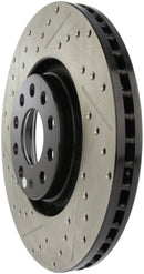 StopTech 05-06 Audi A4 Quattro/ 02-04 A6 Quattro / 99-02 S4 Front Right Slotted & Drilled Rotor-4