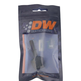 DeatschWerks 8AN Female Flare Swivel to 5/16in Male EFI Quick Disconnect - Anodized Matte Black - 0