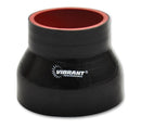 Vibrant 4 Ply Reducer Coupler 3in ID x 2.5in ID x 4.5n Long - Black-2
