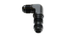 Vibrant -12AN Bulkhead Adapter 90 Degree Elbow Fitting - Anodized Black Only-1