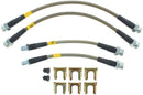 StopTech 91-99 Mitsubishi 3000GT Stainless Steel Rear Brake Lines-4