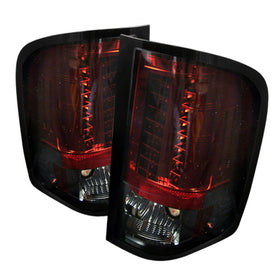 Spyder Chevy Silverado 07-13 LED Tail Lights Red Smoke ALT-YD-CS07-LED-RS - 0